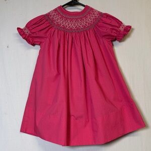 Rosalina Collections Pink Smocked Dress